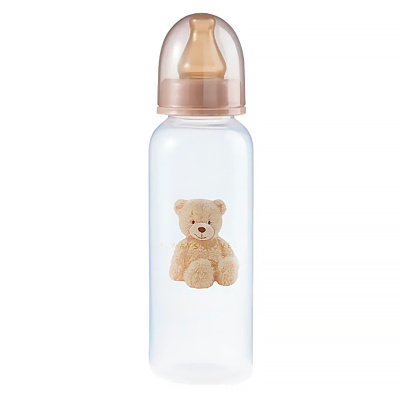 Бутылочка для кормления с латексной соской 250 мл Happy Baby 10018 teddy 1